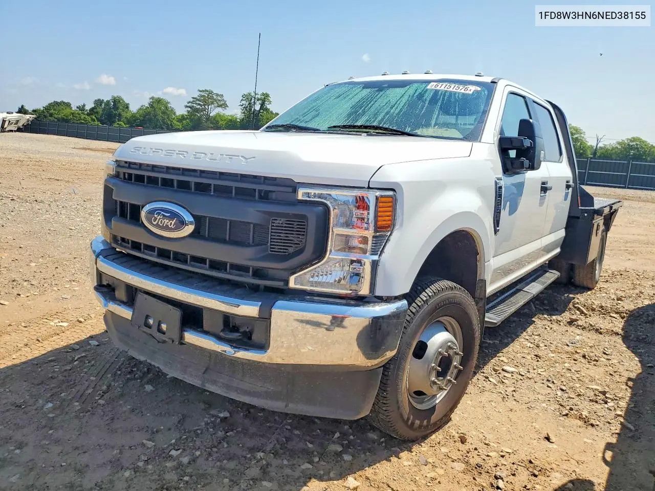 2022 Ford F350 Super Duty VIN: 1FD8W3HN6NED38155 Lot: 61151576