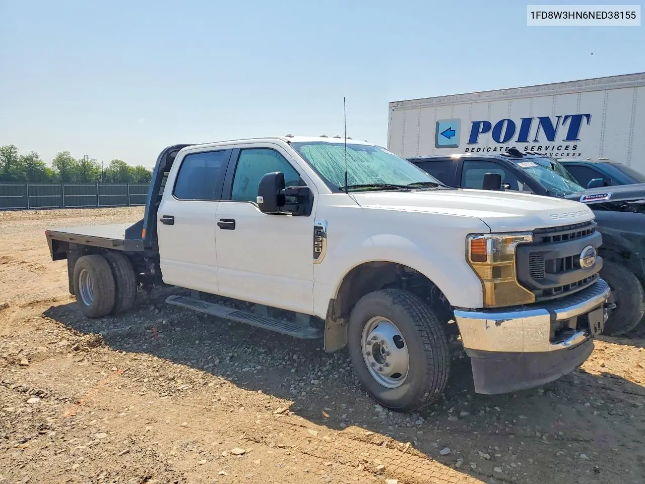 2022 Ford F350 Super Duty VIN: 1FD8W3HN6NED38155 Lot: 61151576