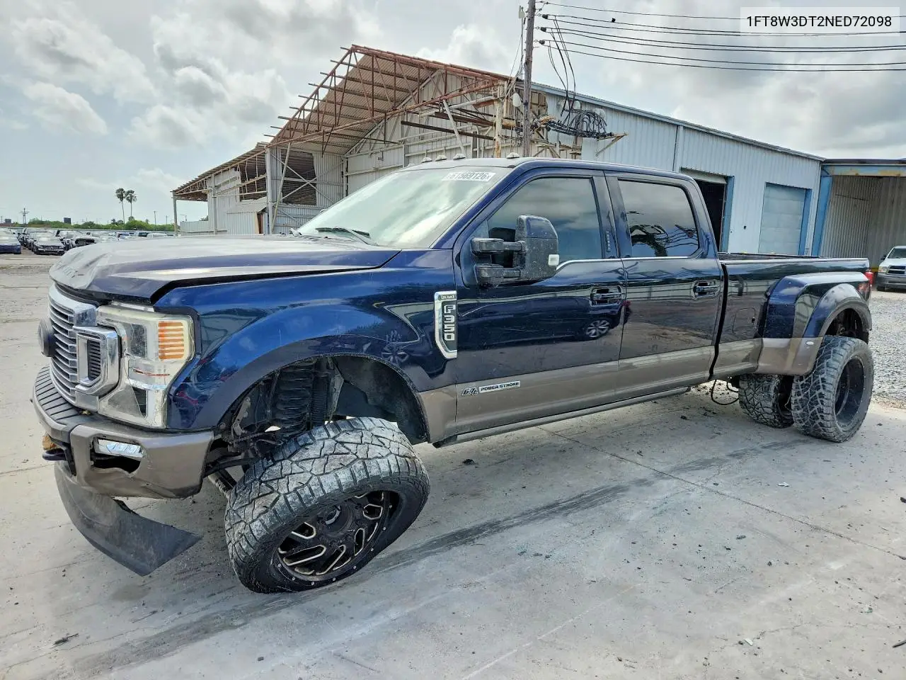 2022 Ford F350 Super Duty VIN: 1FT8W3DT2NED72098 Lot: 61569126