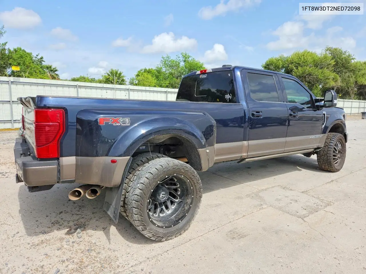 2022 Ford F350 Super Duty VIN: 1FT8W3DT2NED72098 Lot: 61569126