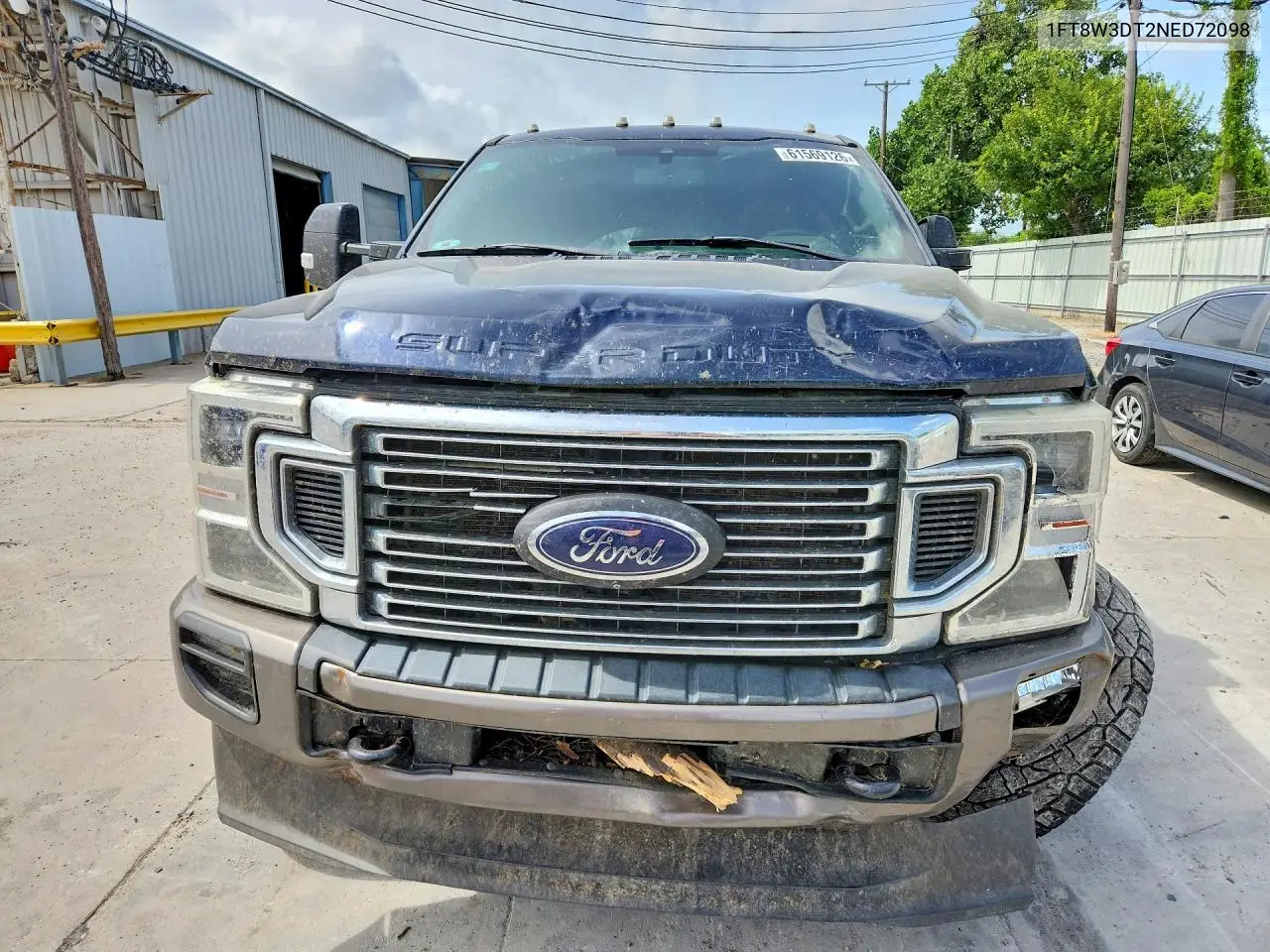2022 Ford F350 Super Duty VIN: 1FT8W3DT2NED72098 Lot: 61569126