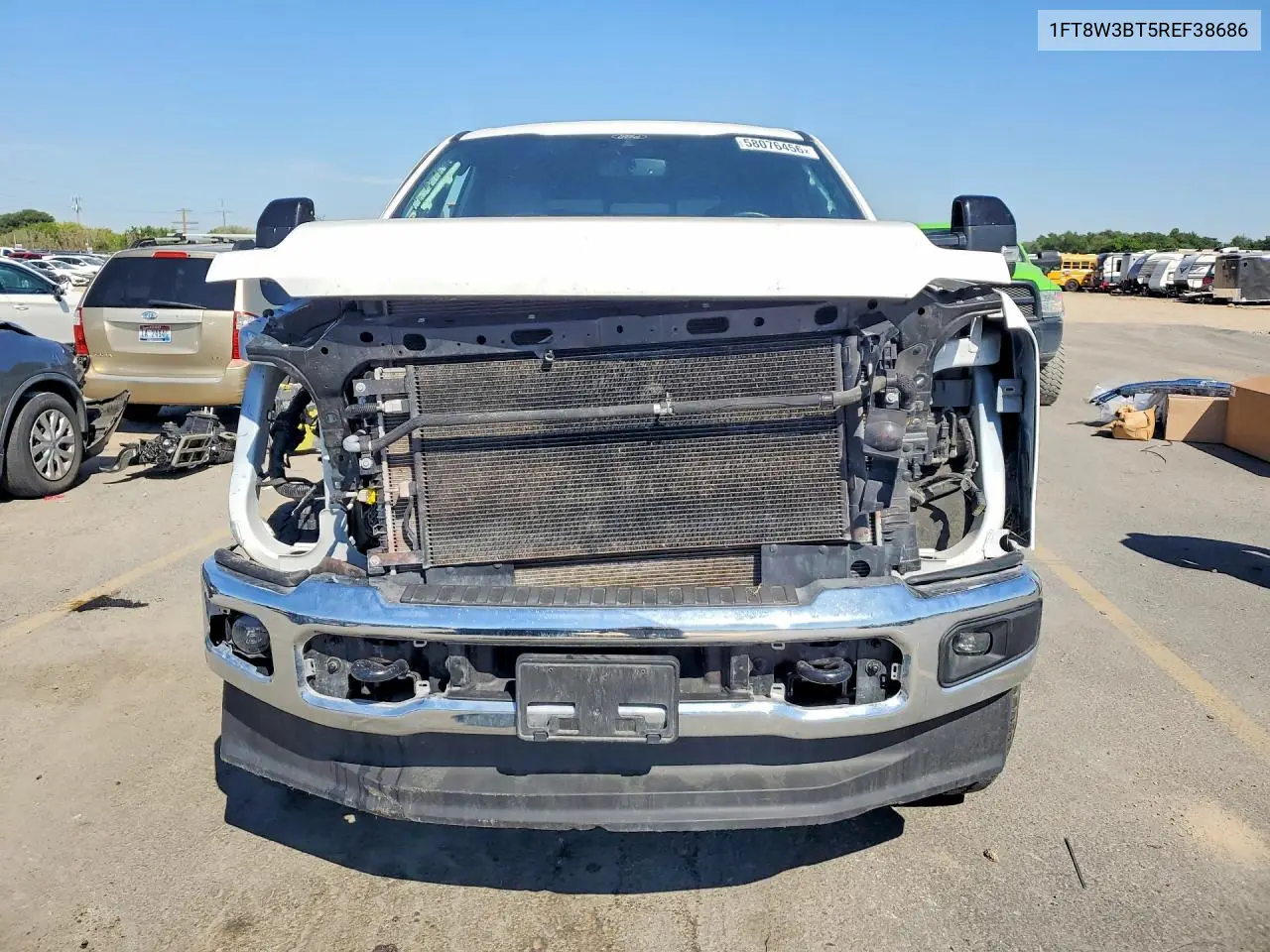 2024 Ford F350 Super Duty VIN: 1FT8W3BT5REF38686 Lot: 58076456