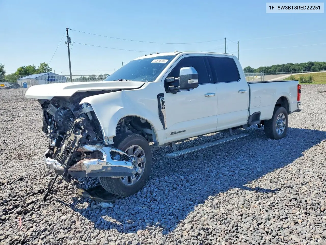 2024 Ford F350 Super Duty VIN: 1FT8W3BT8RED22251 Lot: 60635586