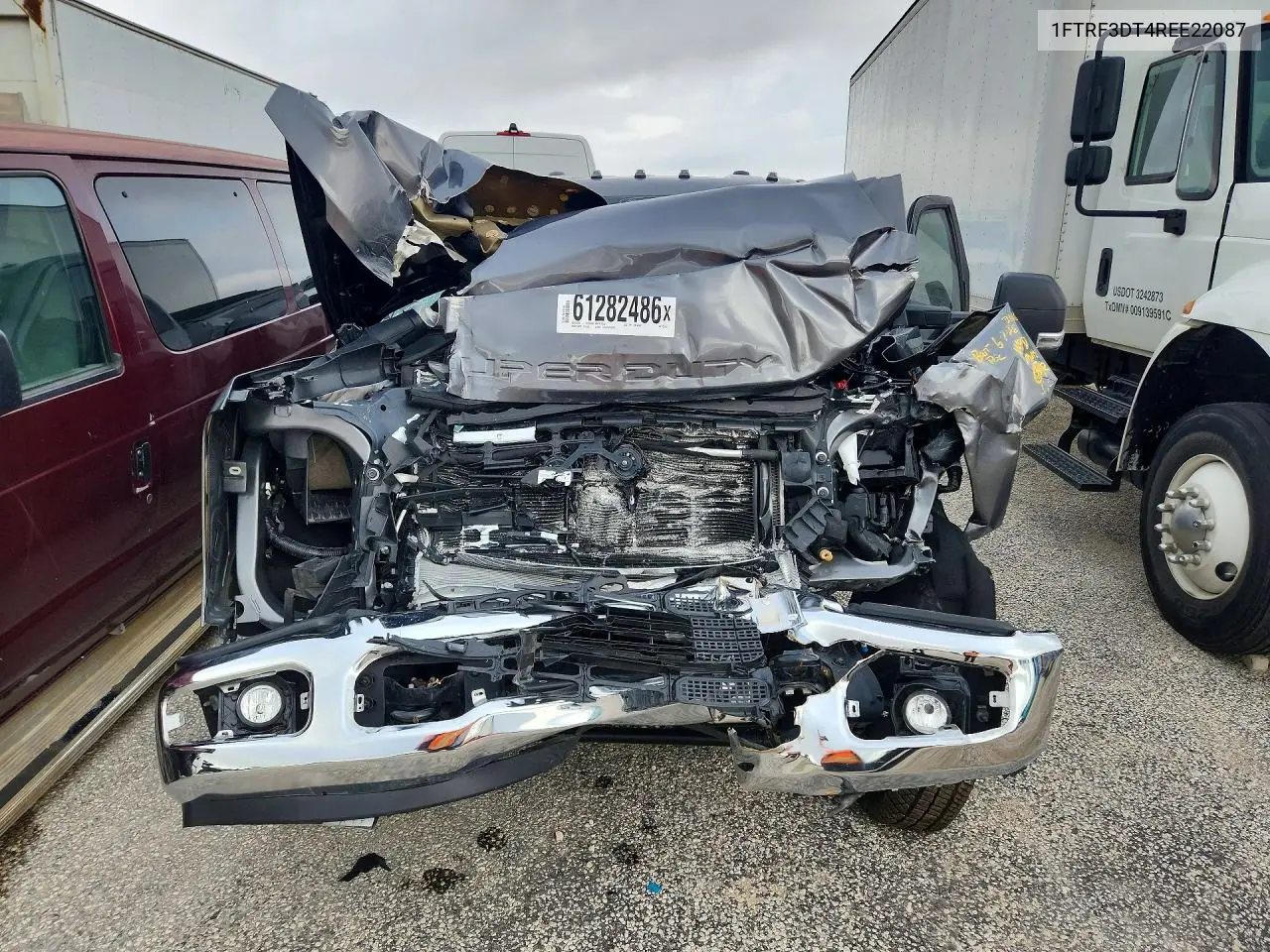 2024 Ford F350 Super Duty VIN: 1FTRF3DT4REE22087 Lot: 61282486