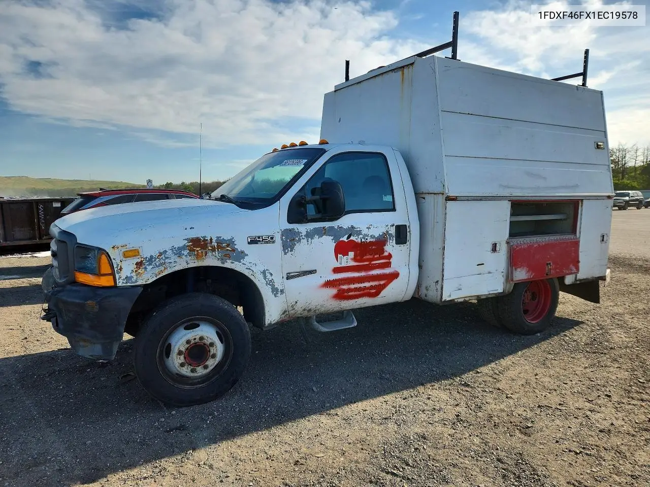 2001 Ford F450 Super Duty VIN: 1FDXF46FX1EC19578 Lot: 56126396