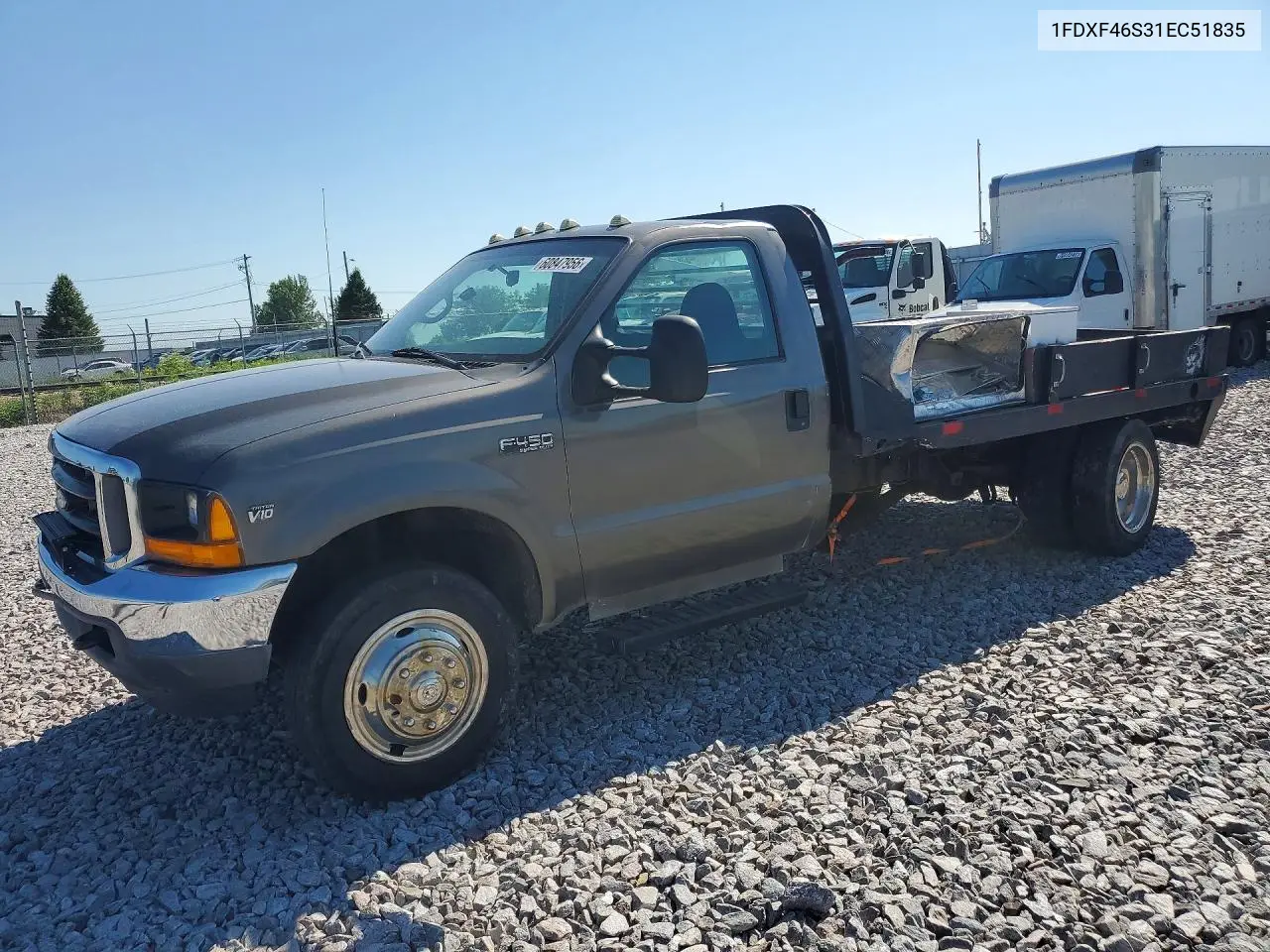 2001 Ford F450 Super Duty VIN: 1FDXF46S31EC51835 Lot: 60847956