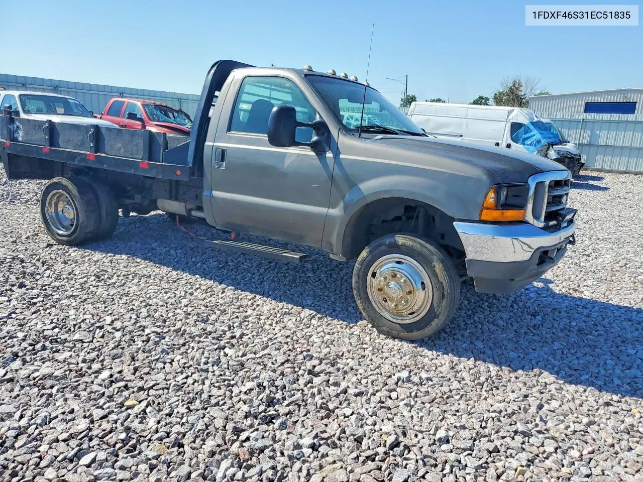 2001 Ford F450 Super Duty VIN: 1FDXF46S31EC51835 Lot: 60847956