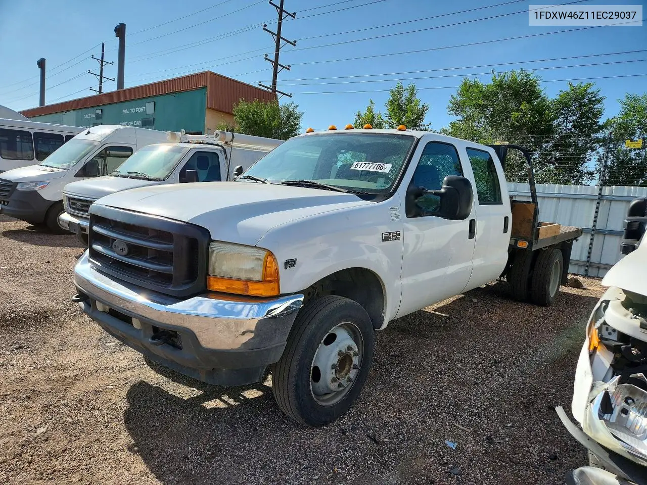 2001 Ford F450 Super Duty VIN: 1FDXW46Z11EC29037 Lot: 61777706