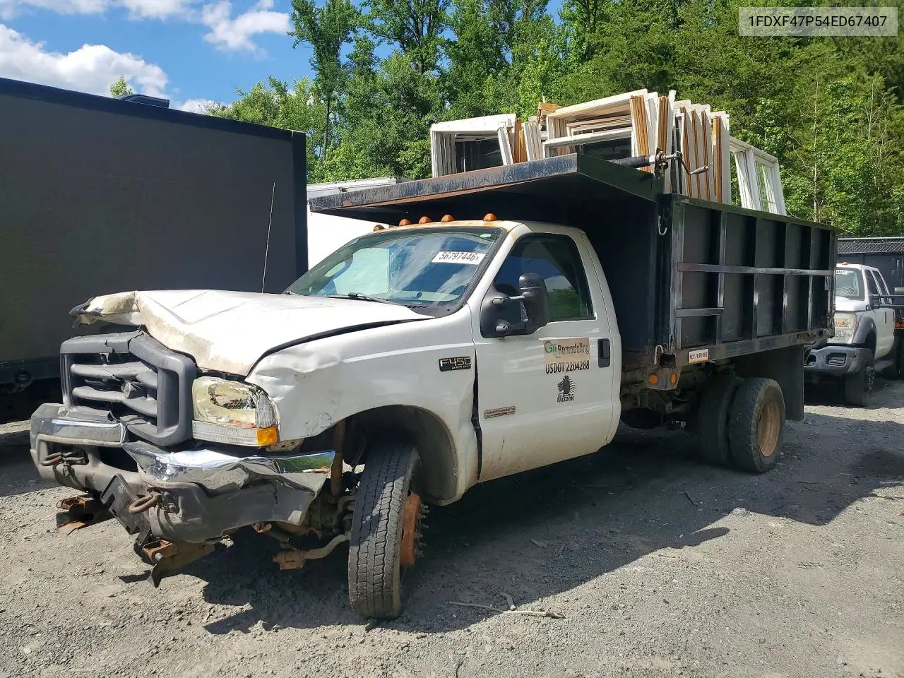 2004 Ford F450 VIN: 1FDXF47P54ED67407 Lot: 56797446