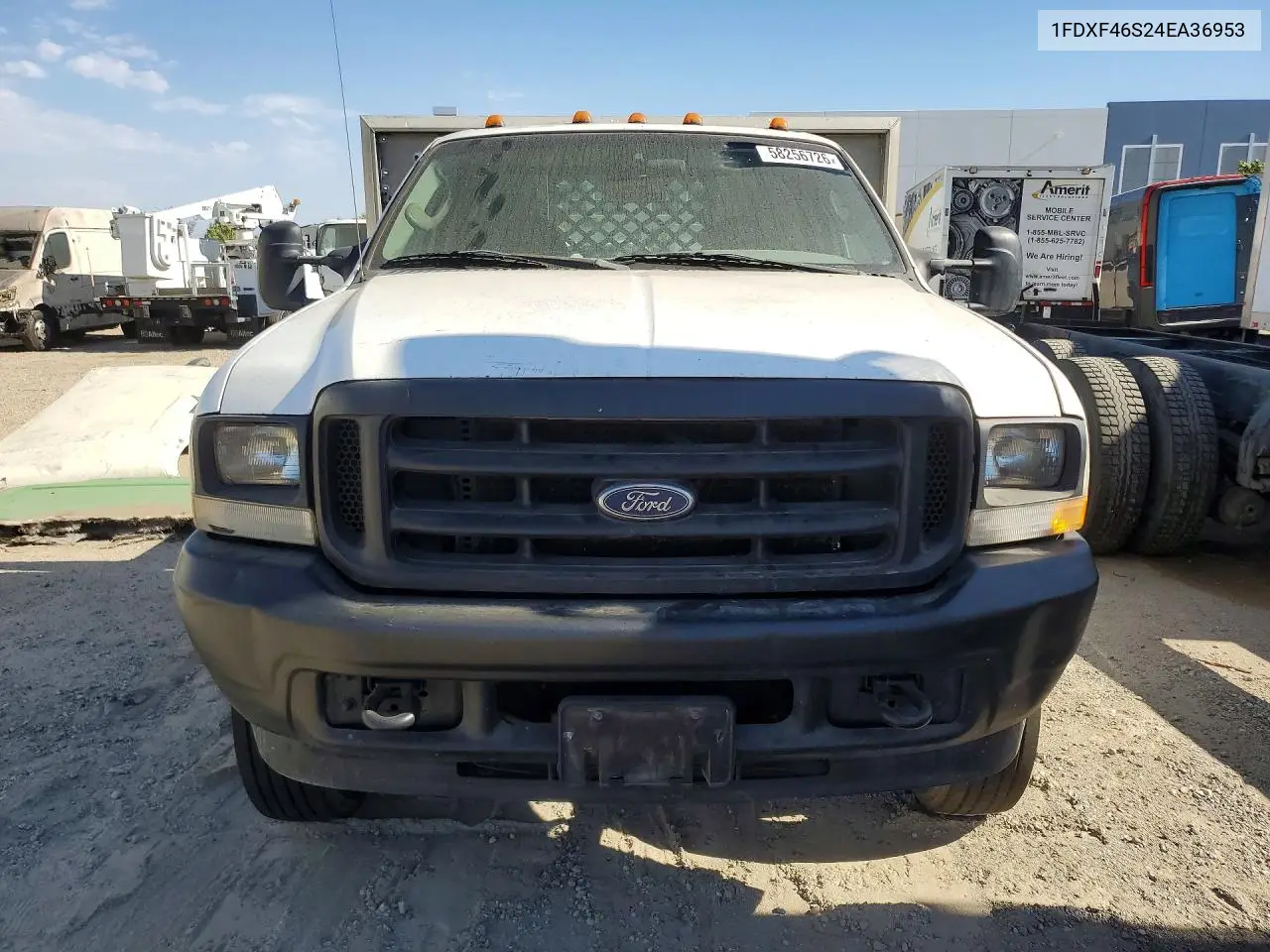 2004 Ford F450 Super Duty Flatbed Truck VIN: 1FDXF46S24EA36953 Lot: 58256726