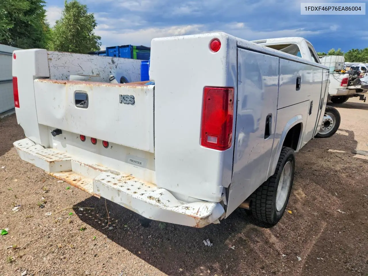 2006 Ford F450 Super Duty VIN: 1FDXF46P76EA86004 Lot: 58893446