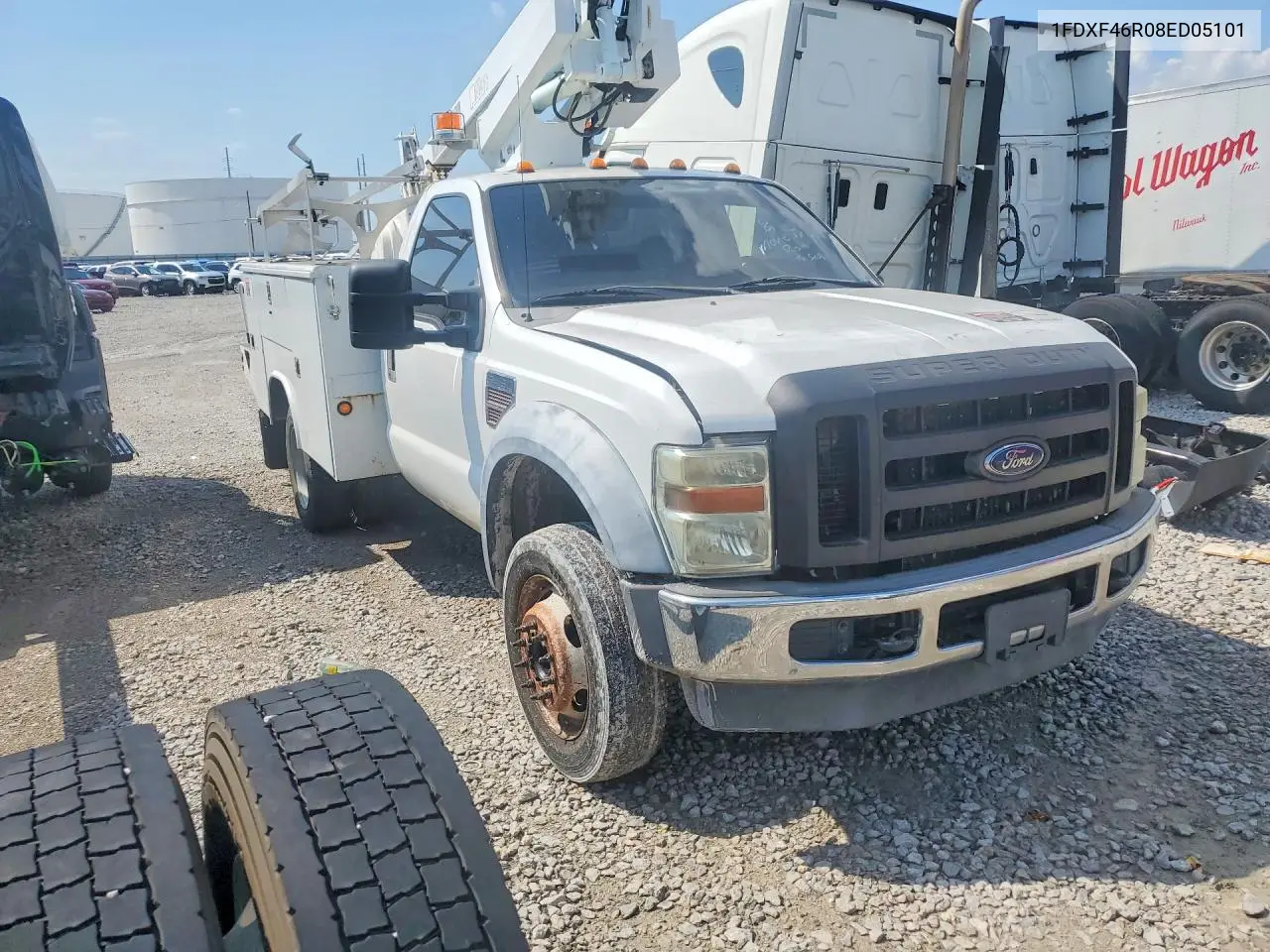 2008 Ford F450 Super Duty VIN: 1FDXF46R08ED05101 Lot: 57195146