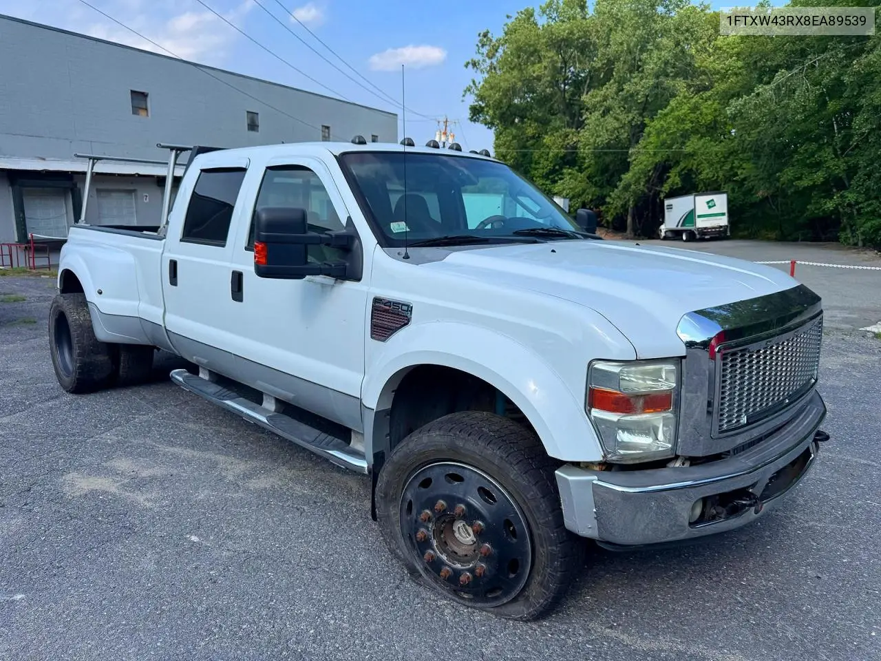 2008 Ford F450 Super Duty VIN: 1FTXW43RX8EA89539 Lot: 61508906