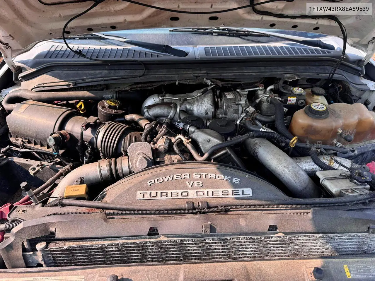 2008 Ford F450 Super Duty VIN: 1FTXW43RX8EA89539 Lot: 61508906