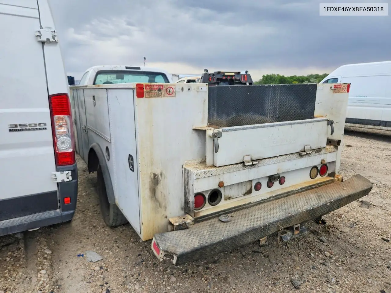 2008 Ford F450 Super Duty VIN: 1FDXF46YX8EA50318 Lot: 61968826