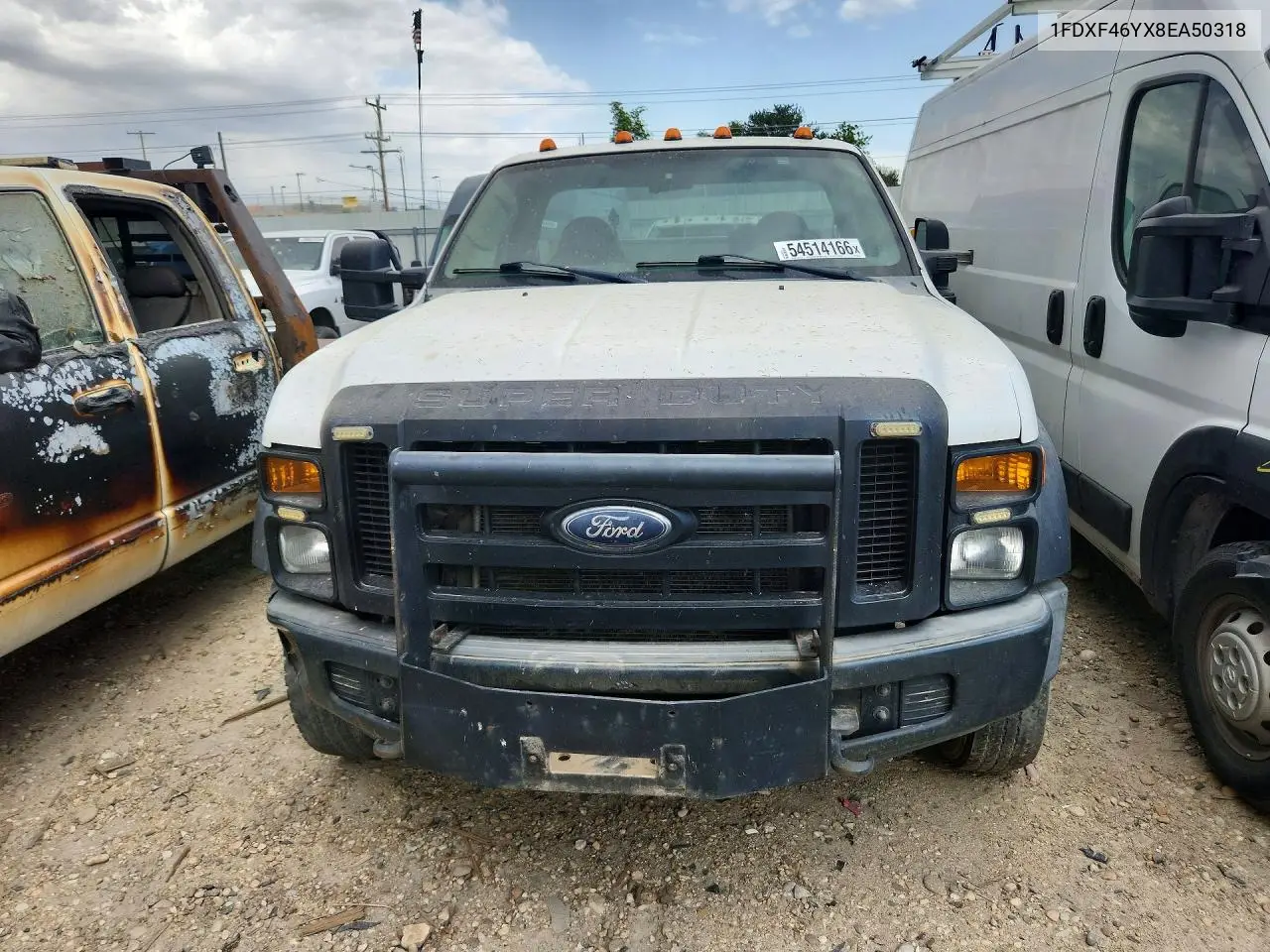 2008 Ford F450 Super Duty VIN: 1FDXF46YX8EA50318 Lot: 61968826