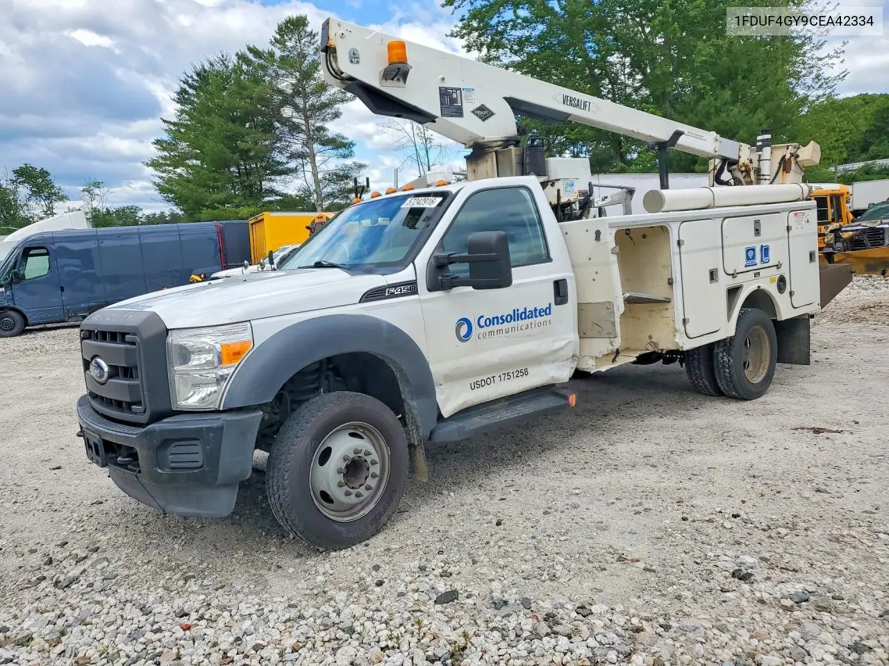 2012 Ford F450 Super Duty Bucket Truck VIN: 1FDUF4GY9CEA42334 Lot: 57242916
