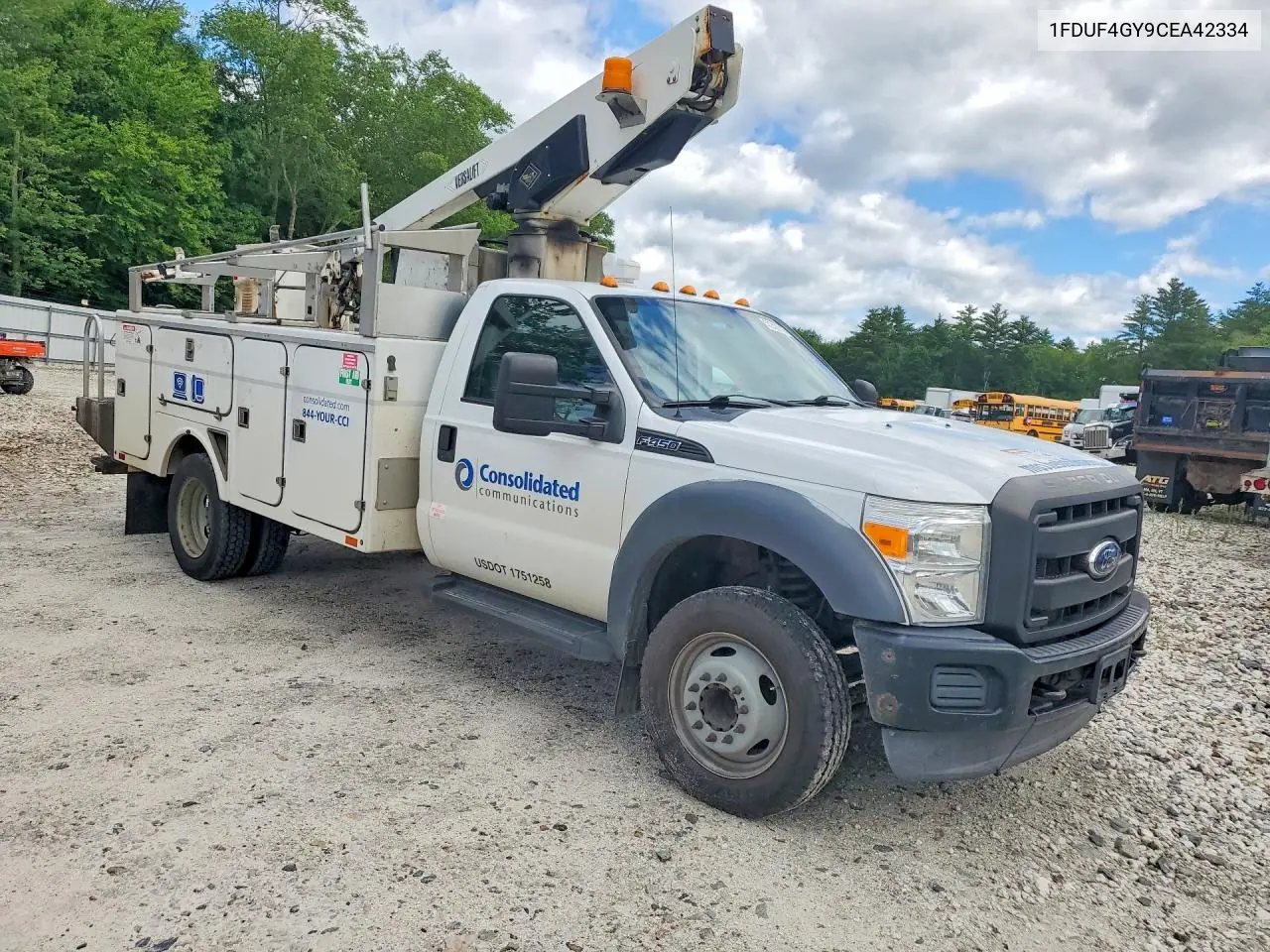 2012 Ford F450 Super Duty Bucket Truck VIN: 1FDUF4GY9CEA42334 Lot: 57242916