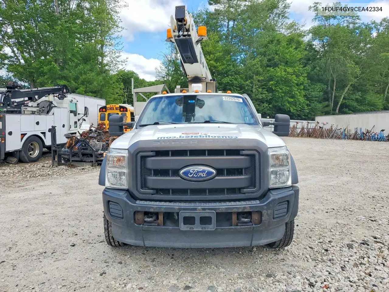 2012 Ford F450 Super Duty Bucket Truck VIN: 1FDUF4GY9CEA42334 Lot: 57242916