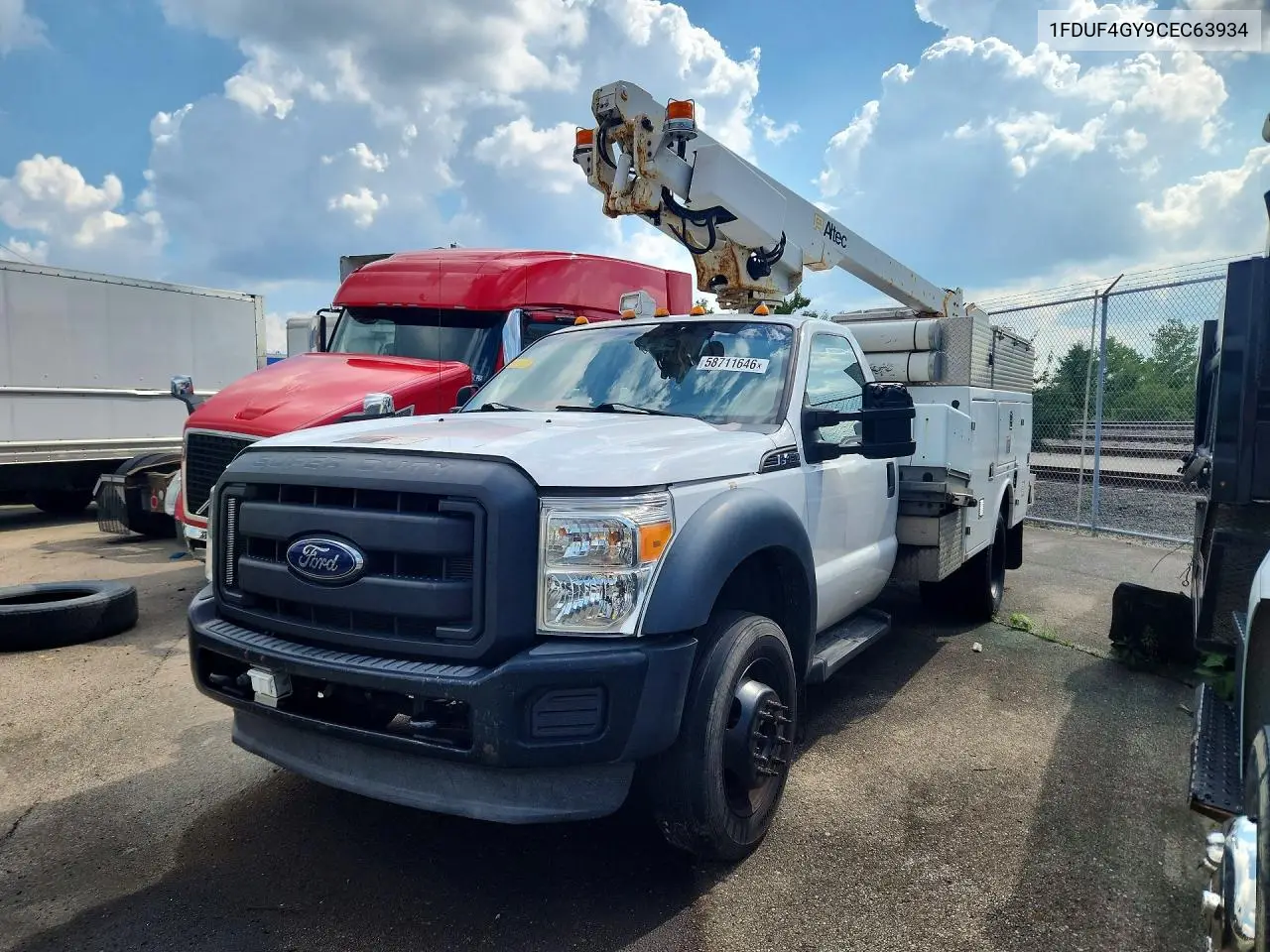 2012 Ford F450 Super Duty VIN: 1FDUF4GY9CEC63934 Lot: 58711646
