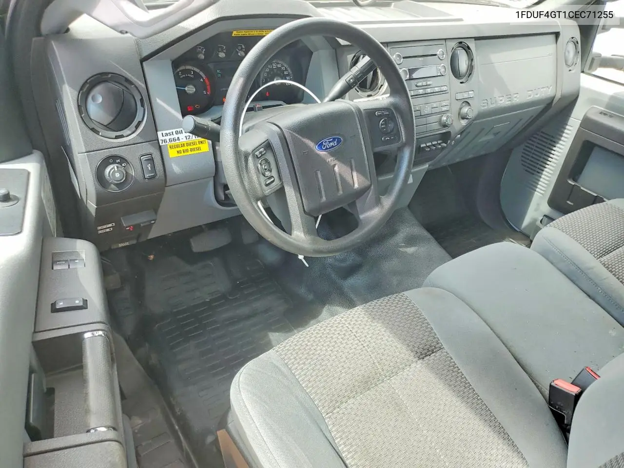 2012 Ford F450 Super Duty VIN: 1FDUF4GT1CEC71255 Lot: 60981676