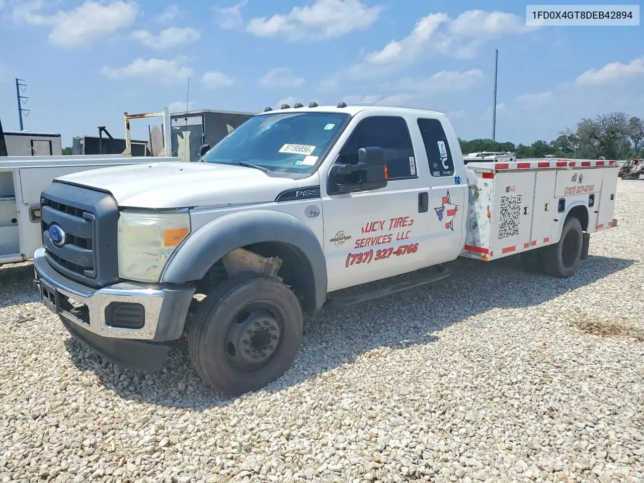 2013 Ford F450 Super Duty VIN: 1FD0X4GT8DEB42894 Lot: 57195856