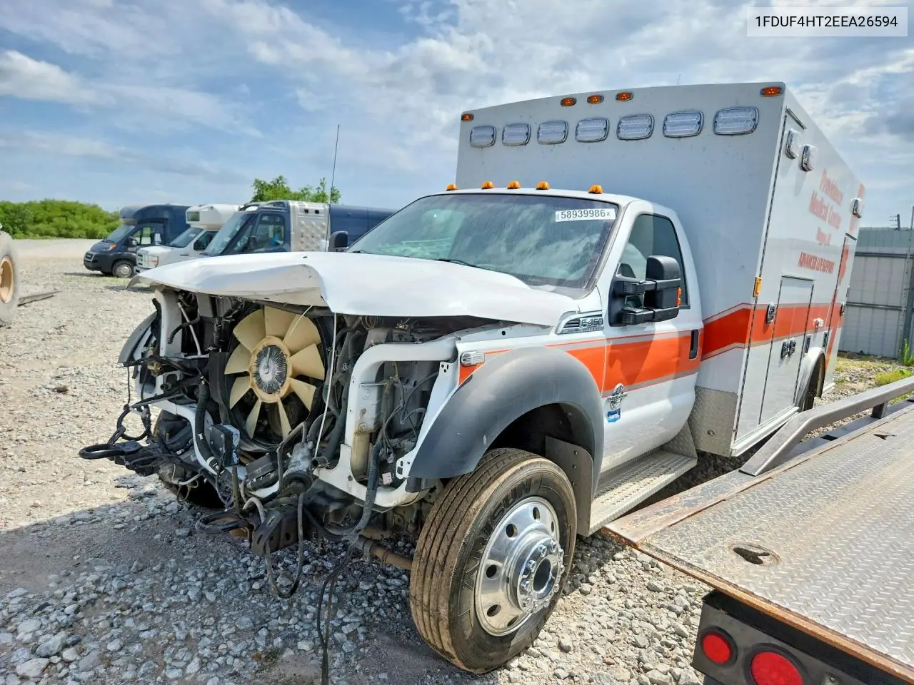 2014 Ford F450 Super - Box Truck VIN: 1FDUF4HT2EEA26594 Lot: 58939986