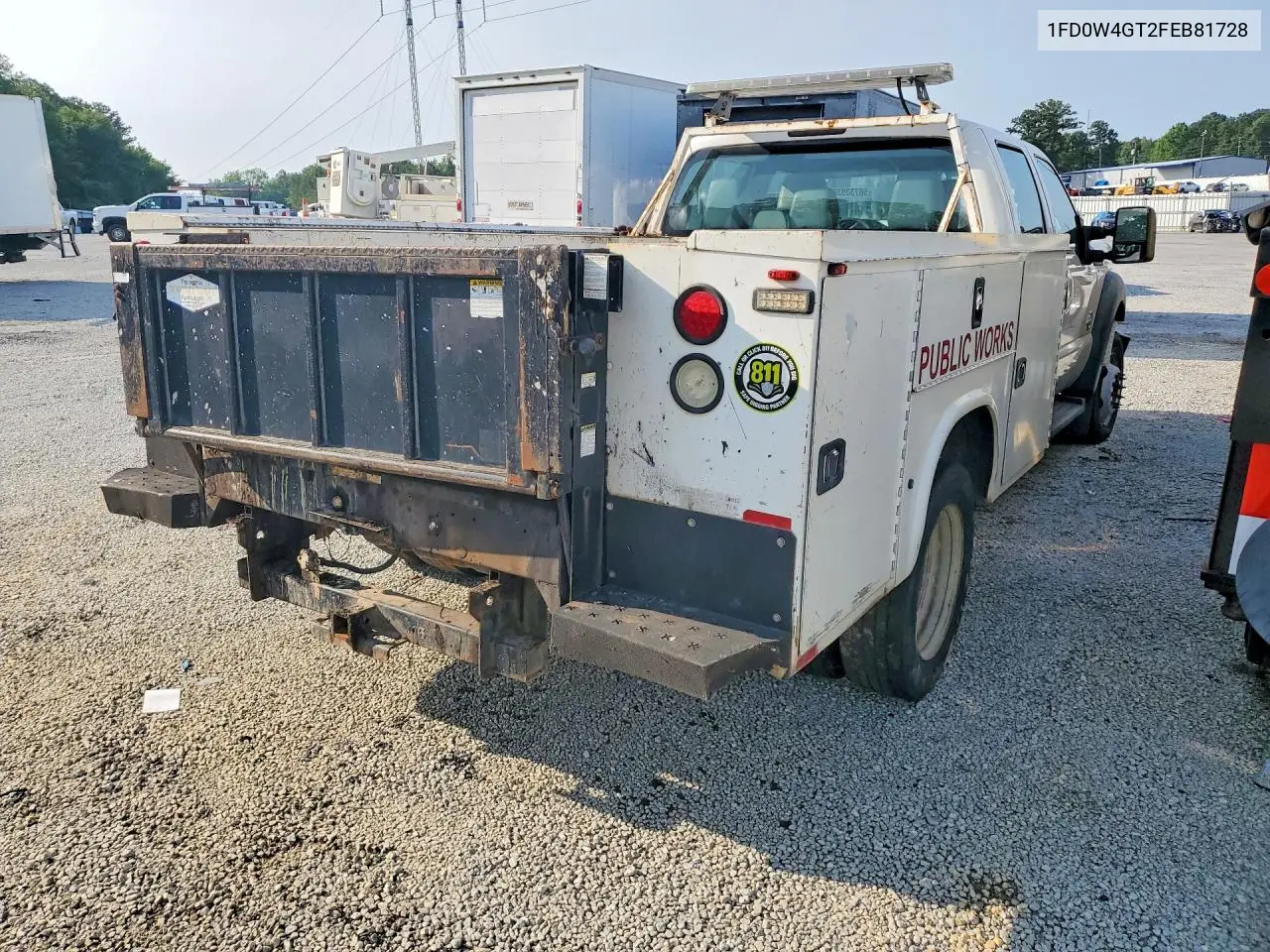 2015 Ford F450 Super Duty VIN: 1FD0W4GT2FEB81728 Lot: 56733936