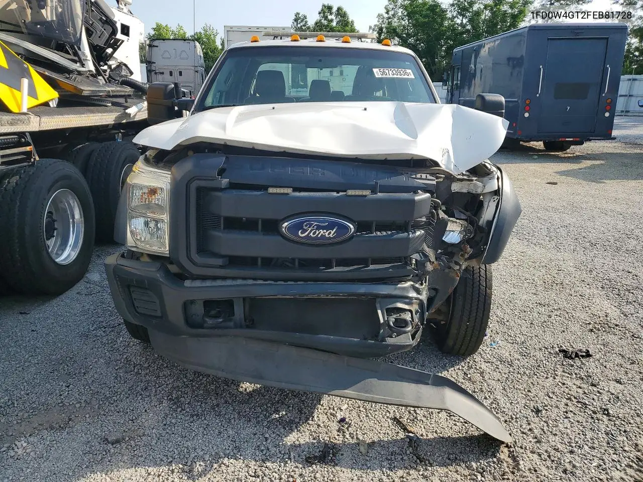 2015 Ford F450 Super Duty VIN: 1FD0W4GT2FEB81728 Lot: 56733936