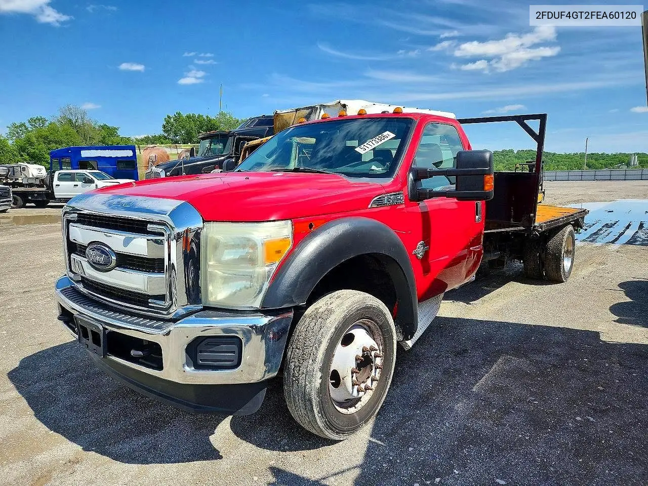2015 Ford F450 Super - Flat Bed Truck VIN: 1FDUF4GT2FEA60120 Lot: 57385556