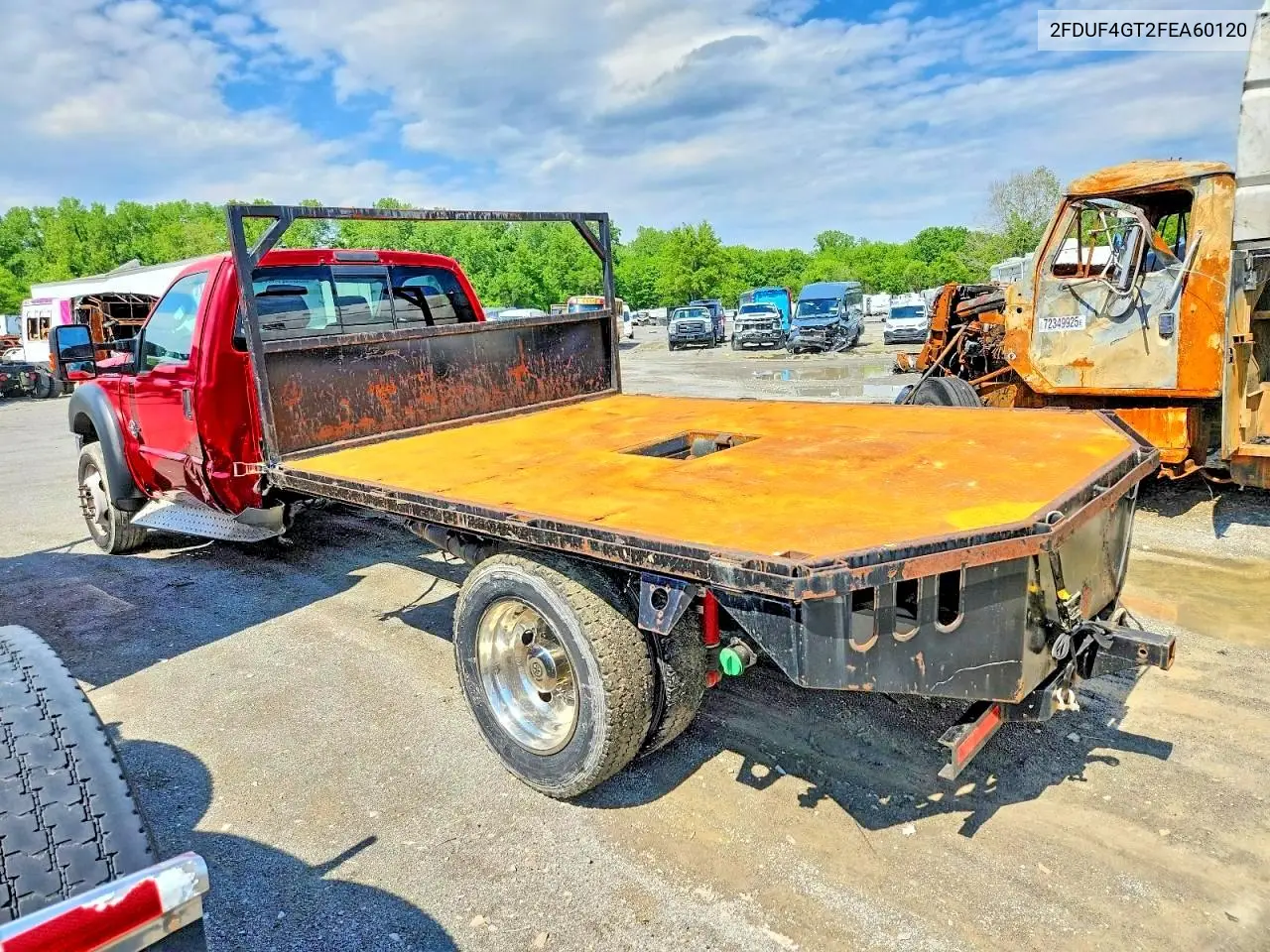2015 Ford F450 Super - Flat Bed Truck VIN: 1FDUF4GT2FEA60120 Lot: 57385556