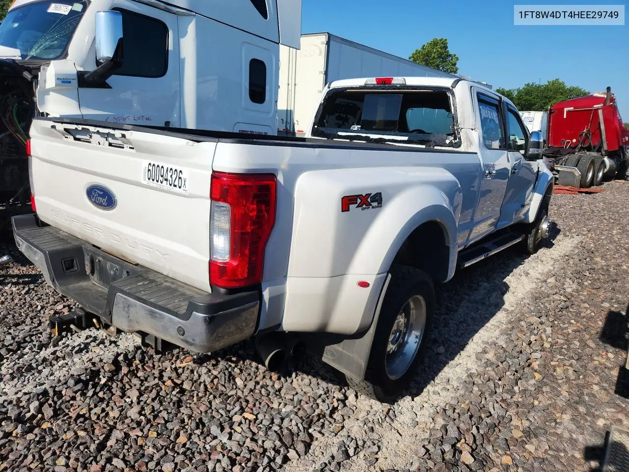 2017 Ford F450 Super Duty VIN: 1FT8W4DT4HEE29749 Lot: 60094326
