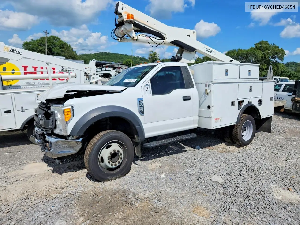 2017 Ford F450 Super Duty VIN: 1FDUF4GY0HED46854 Lot: 61308376