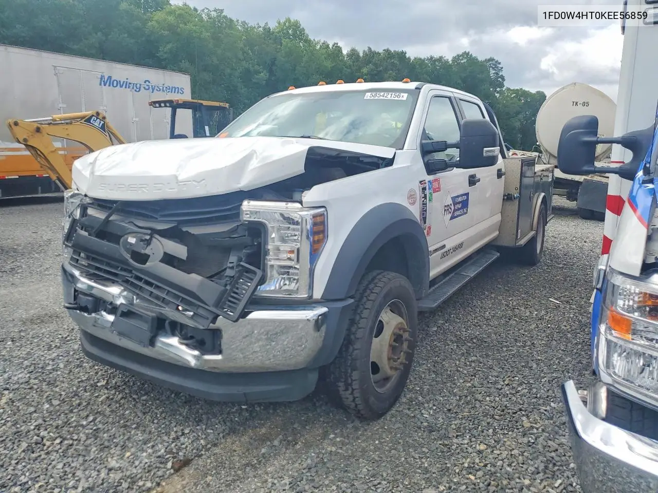 2019 Ford F450 Super Duty VIN: 1FD0W4HT0KEE56859 Lot: 58542156
