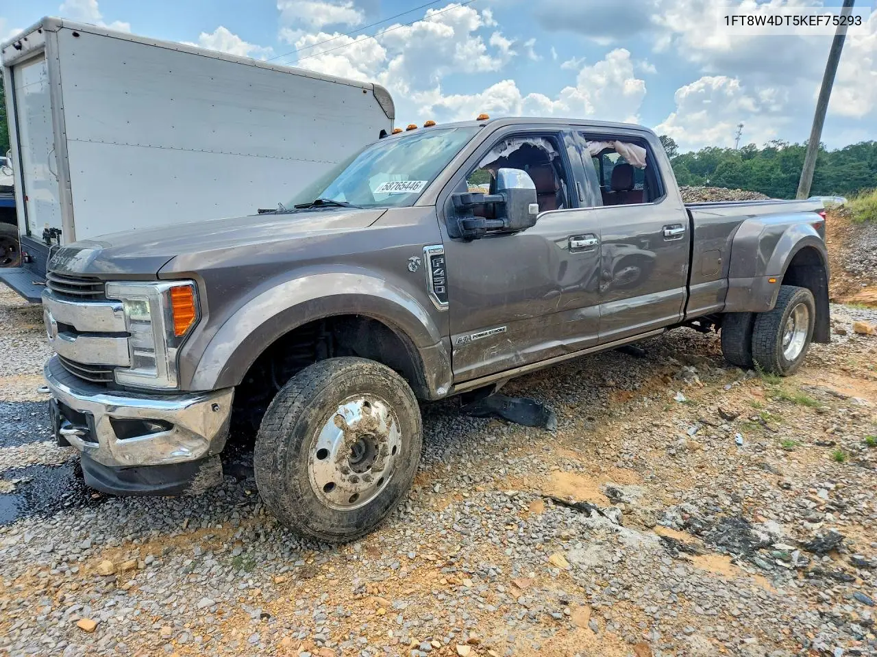2019 Ford F450 Super Duty VIN: 1FT8W4DT5KEF75293 Lot: 58765446