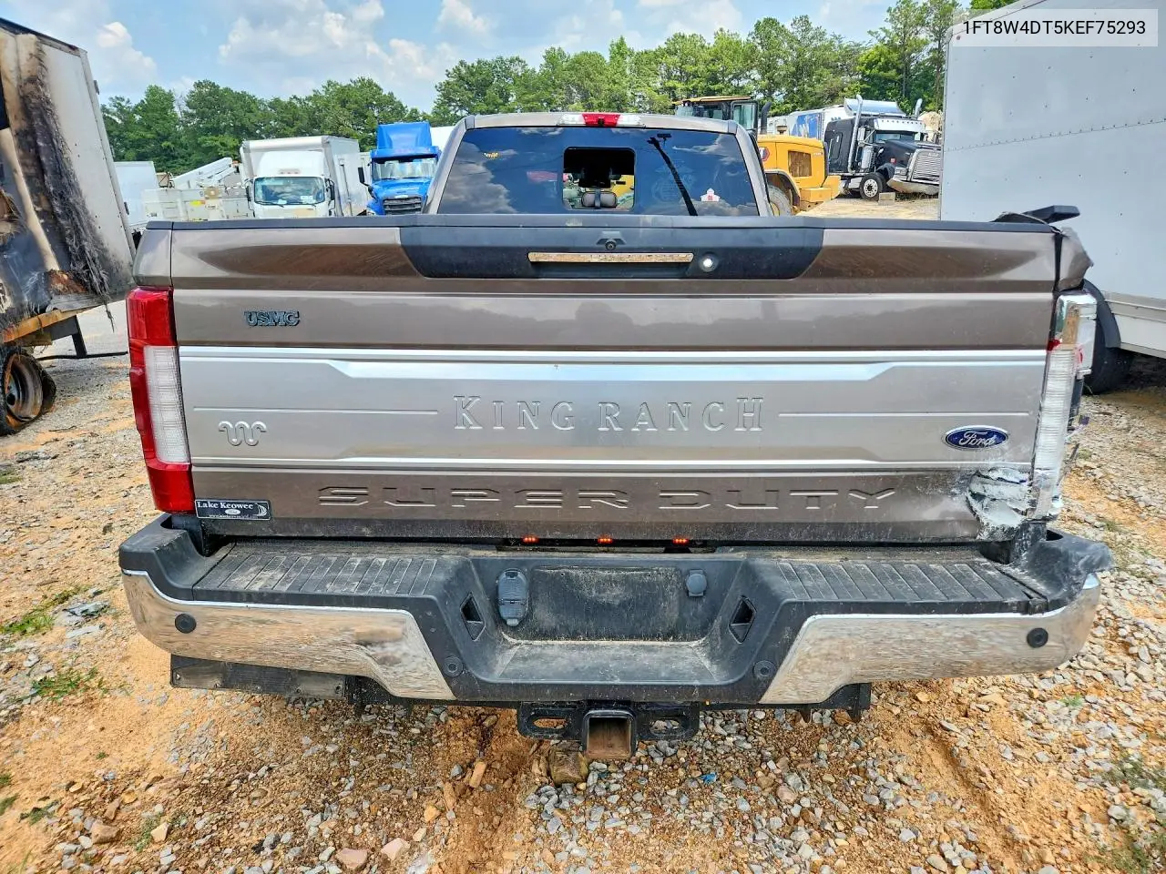 2019 Ford F450 Super Duty VIN: 1FT8W4DT5KEF75293 Lot: 58765446