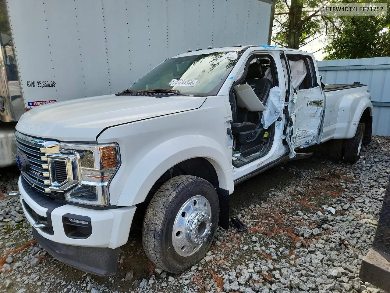 2020 Ford F450 Super Duty VIN: 1FT8W4DT4LEE71752 Lot: 58241336