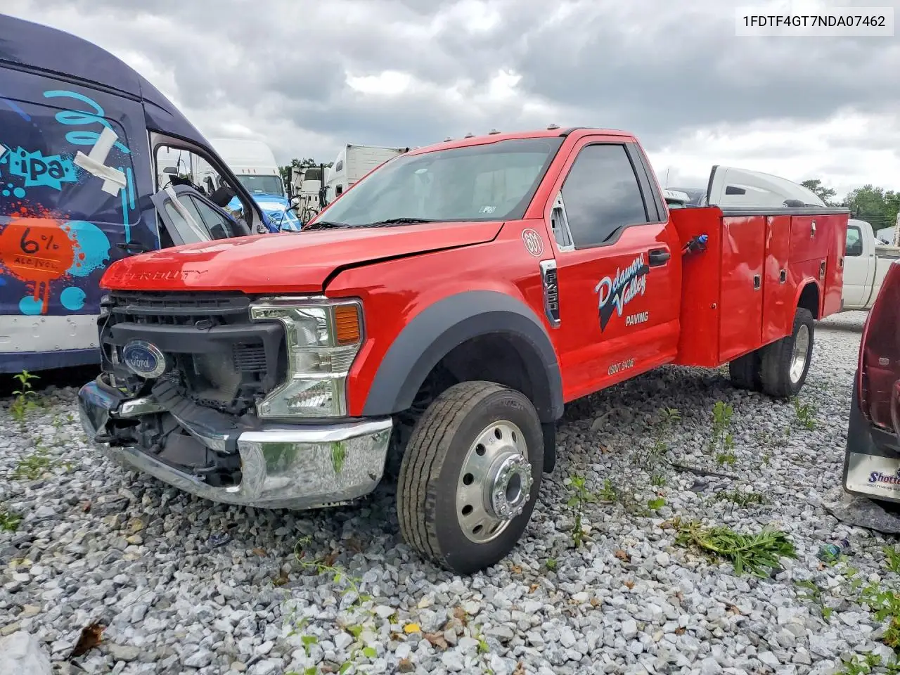 2022 Ford F450 Super Duty VIN: 1FDTF4GT7NDA07462 Lot: 41902646