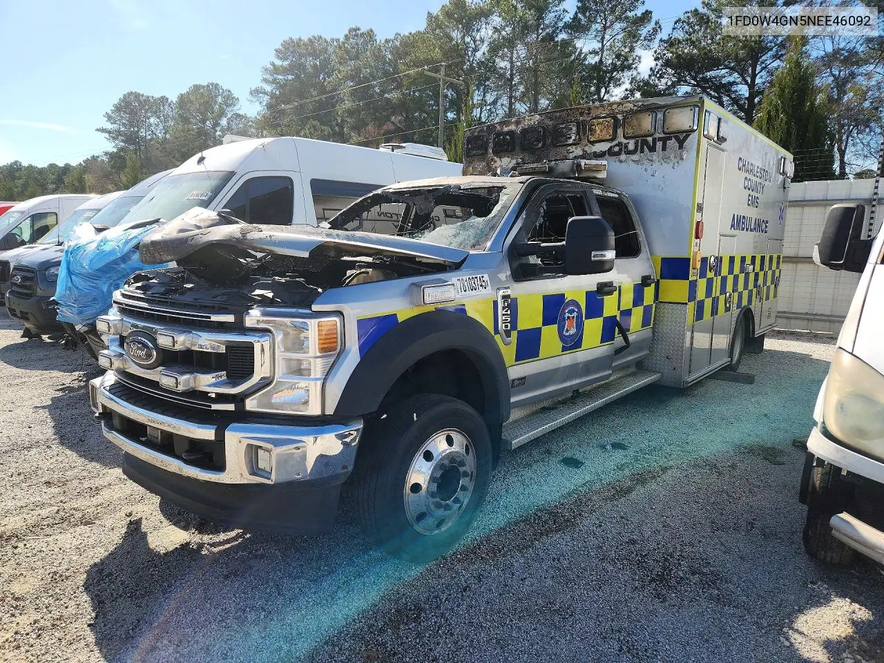 2022 Ford F450 Super Duty Ambulance VIN: 1FD0W4GN5NEE46092 Lot: 78103745