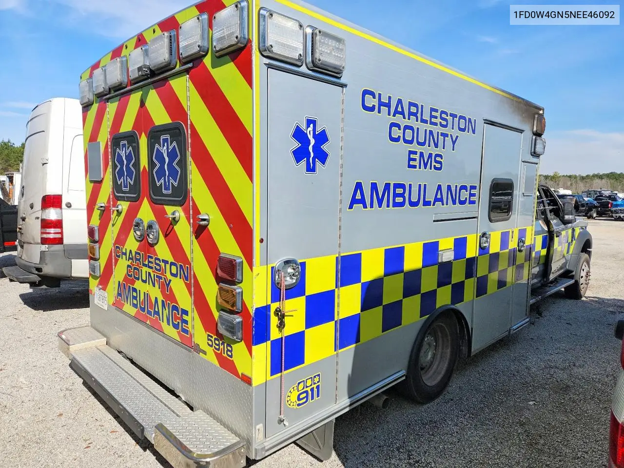 2022 Ford F450 Super Duty Ambulance VIN: 1FD0W4GN5NEE46092 Lot: 78103745