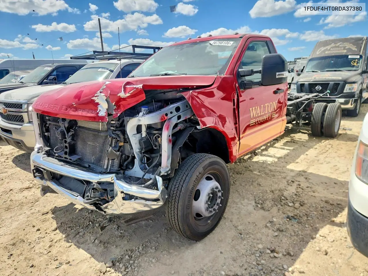 2024 Ford F450 Super Duty VIN: 1FDUF4HT0RDA37380 Lot: 56798106