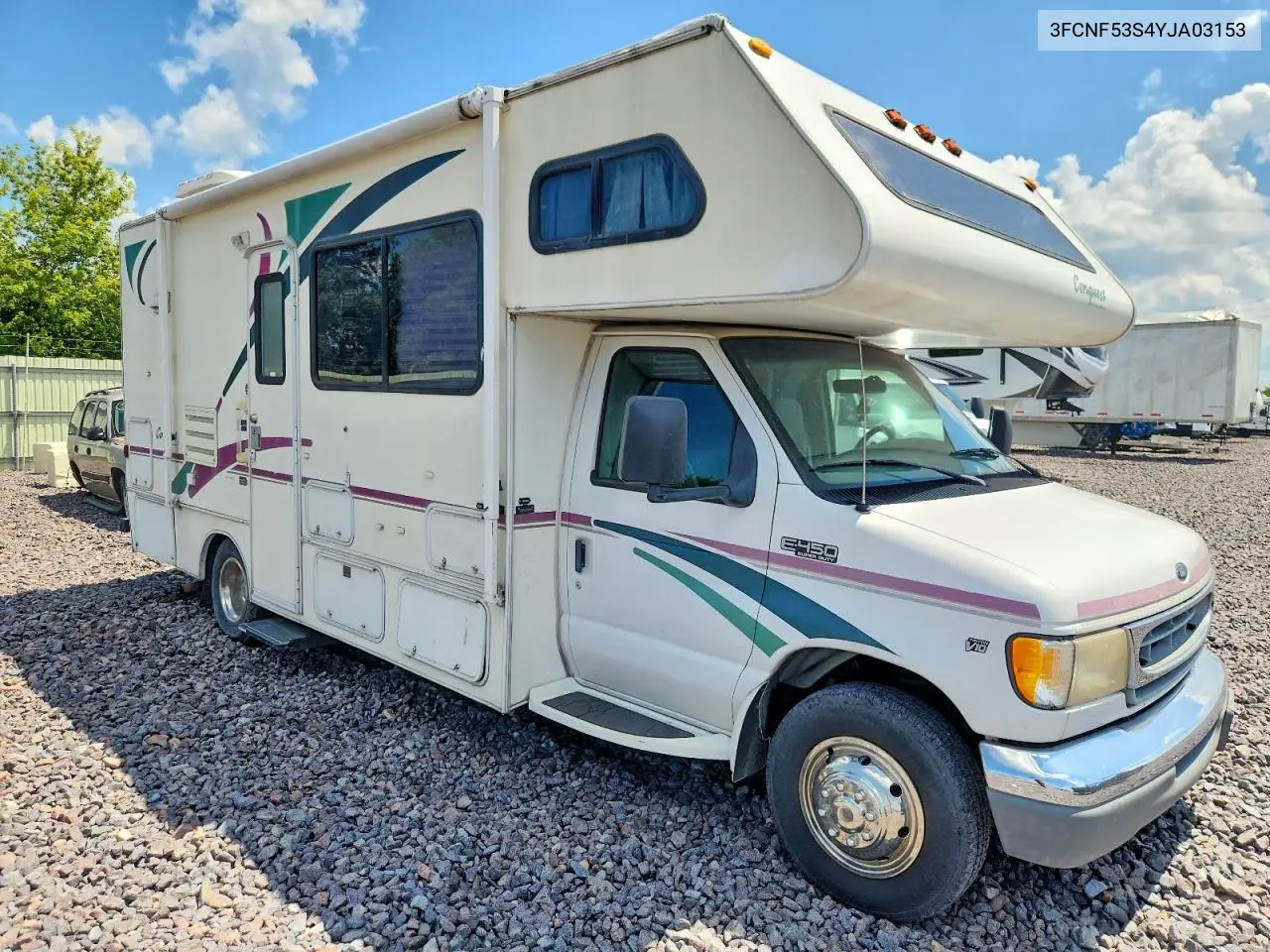 2000 Ford F550 Super Duty Rv VIN: 3FCNF5354YJA03153 Lot: 57926116