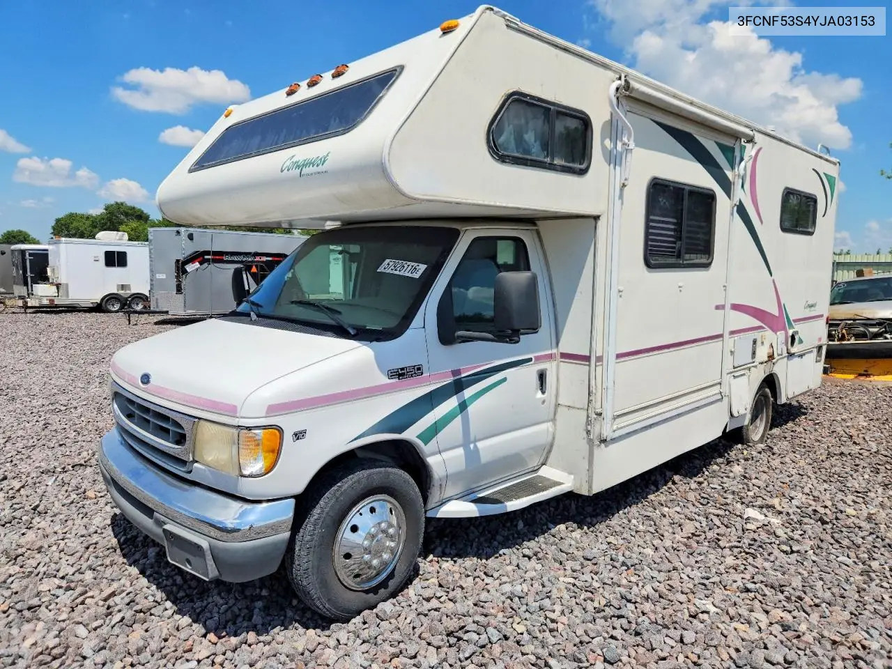 2000 Ford F550 Super Duty Rv VIN: 3FCNF5354YJA03153 Lot: 57926116