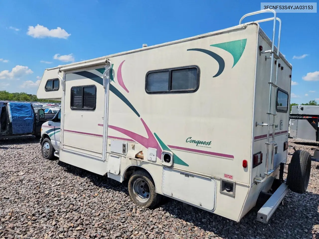 2000 Ford F550 Super Duty Rv VIN: 3FCNF5354YJA03153 Lot: 57926116