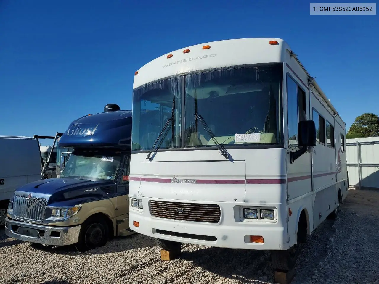 2002 Winnebago Sightseer Camper VIN: 1FCMF53S520A05952 Lot: 59652506