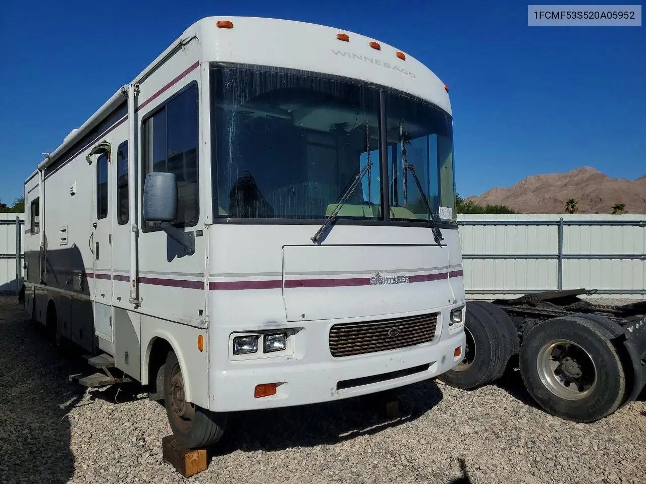 2002 Winnebago Sightseer Camper VIN: 1FCMF53S520A05952 Lot: 59652506