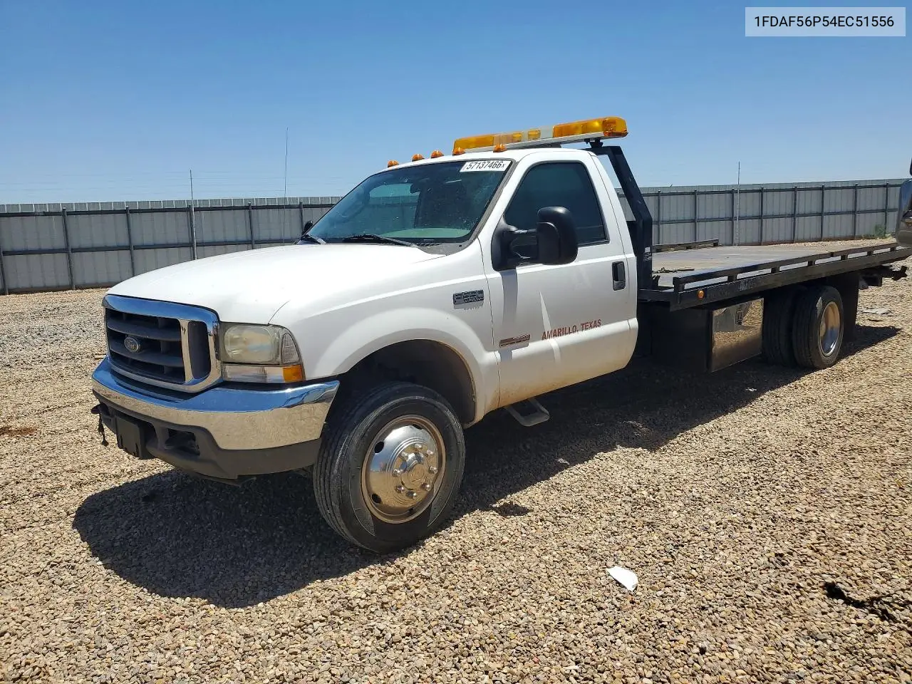 2004 Ford F550 Super Duty VIN: 1FDAF56P54EC51556 Lot: 57137466