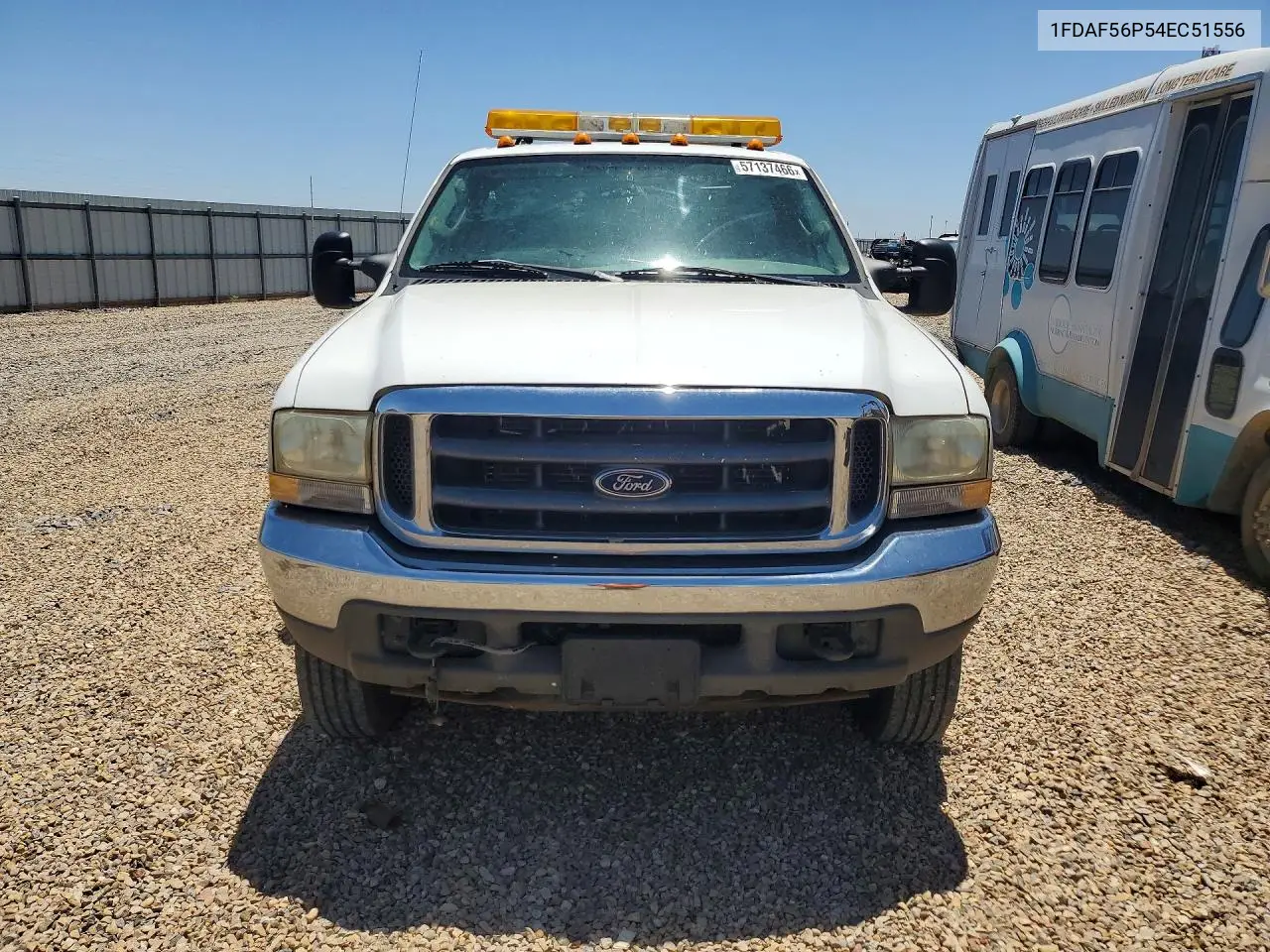 2004 Ford F550 Super Duty VIN: 1FDAF56P54EC51556 Lot: 57137466