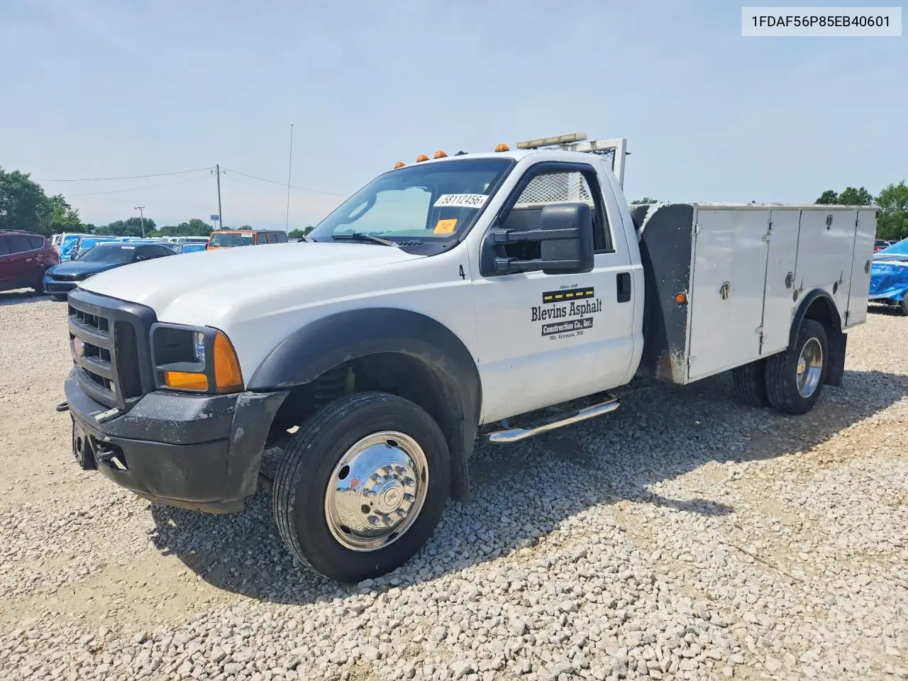 2005 Ford F550 Super Duty VIN: 1FDAF56P85EB40601 Lot: 58112456
