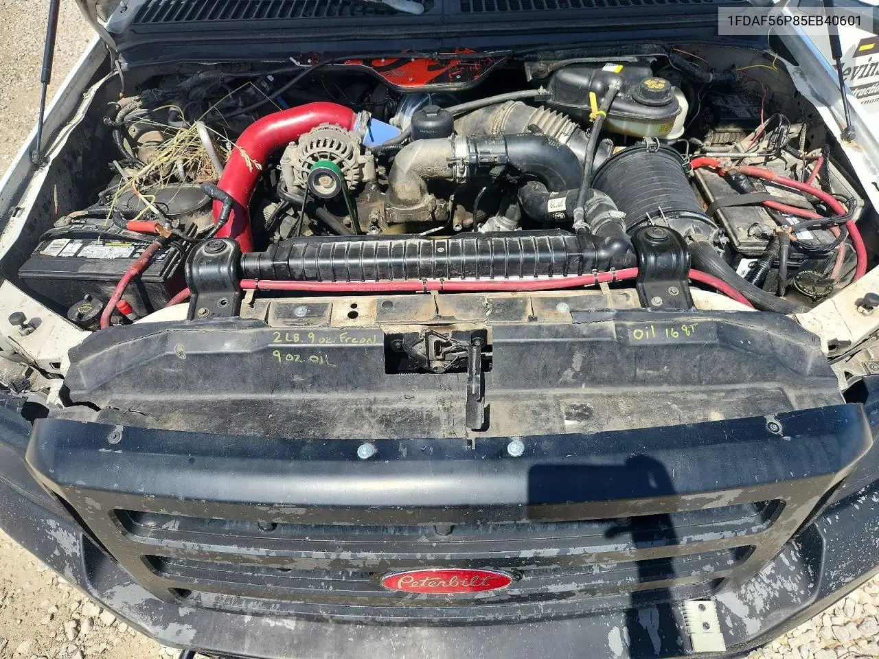 2005 Ford F550 Super Duty VIN: 1FDAF56P85EB40601 Lot: 58112456